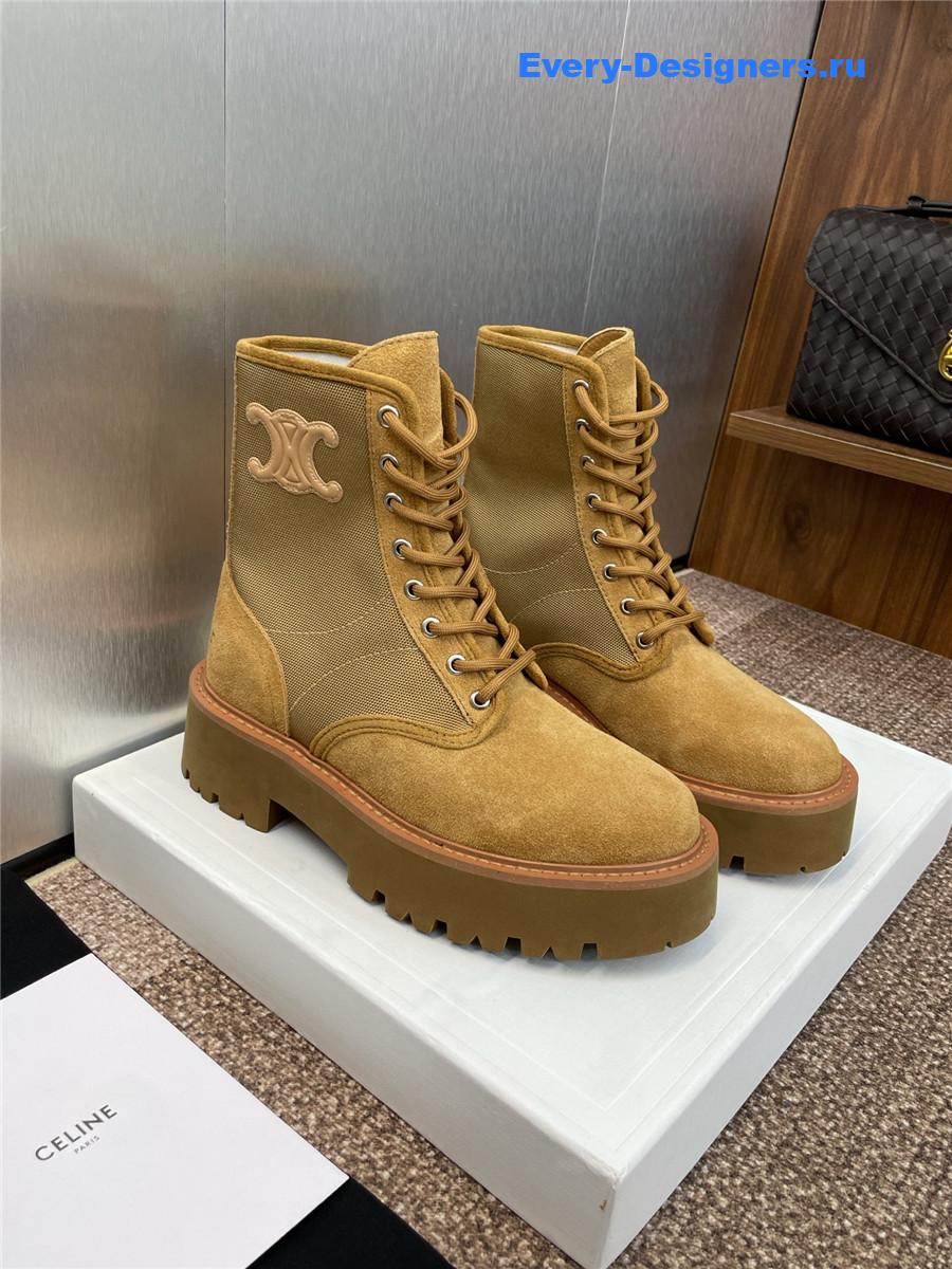 Ce1i*e brown bulky laced up boot