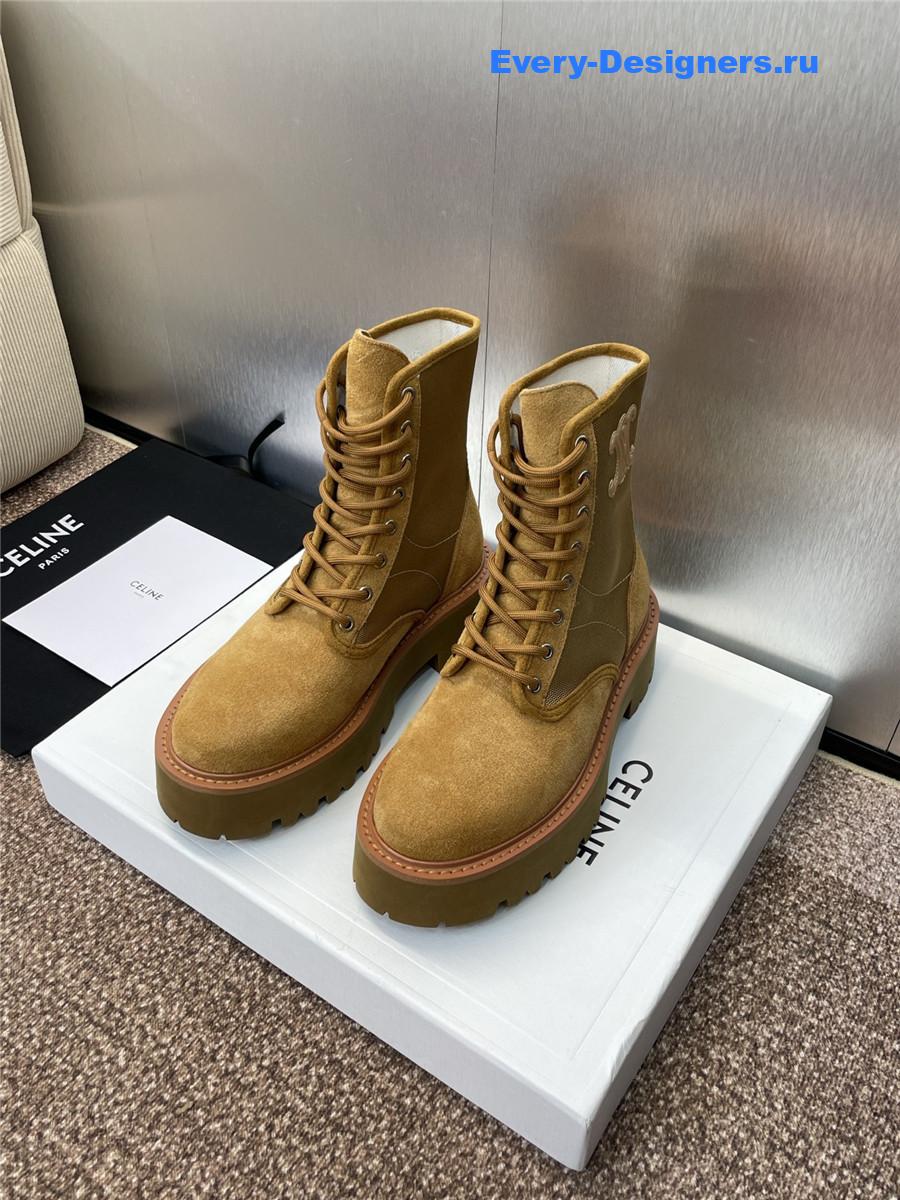 Ce1i*e brown bulky laced up boot