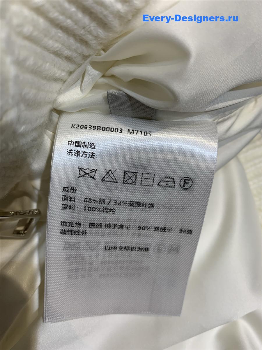 Moncler White Padded Wool & Cotton Zip-Up Cardigan