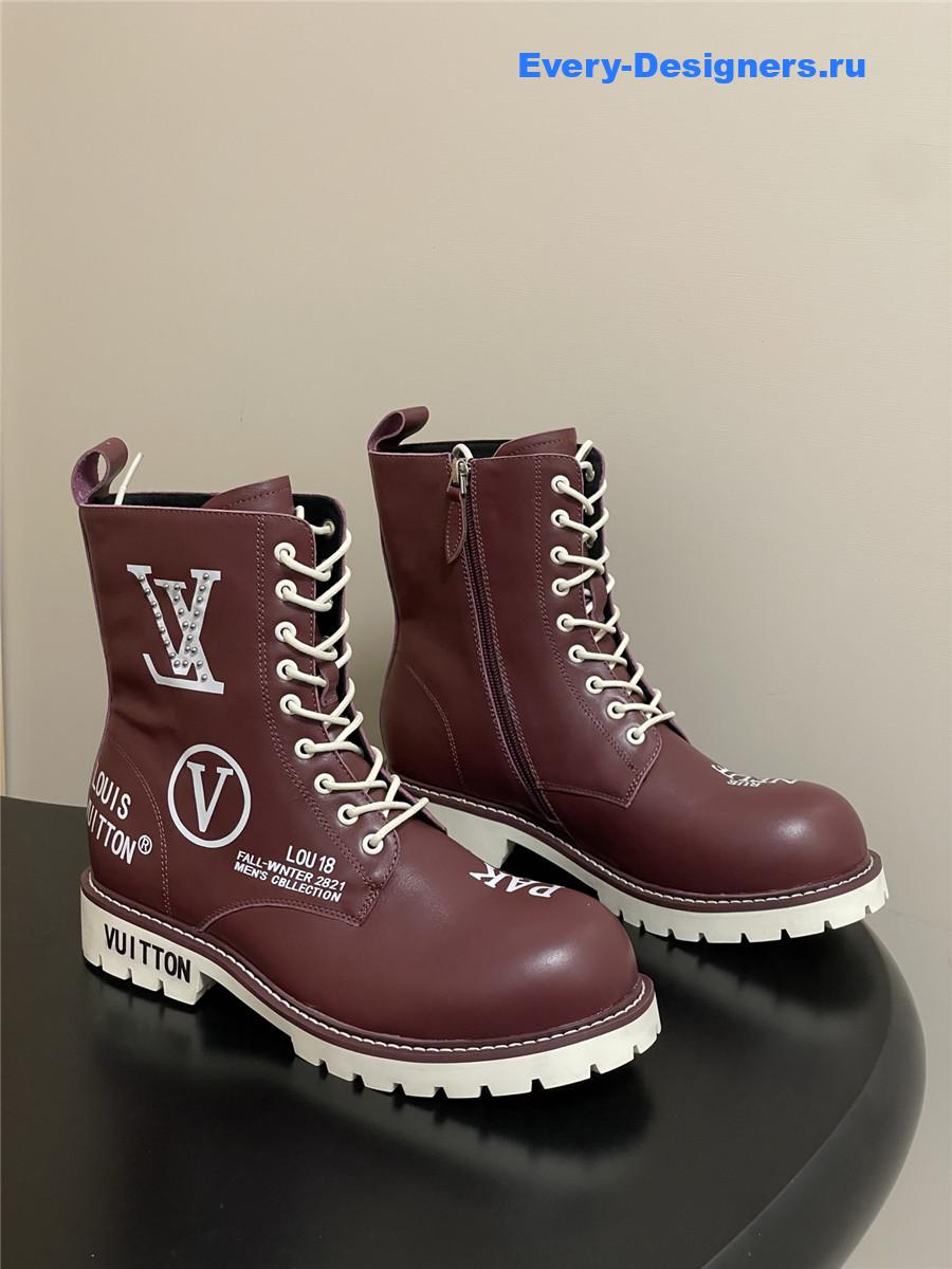 l0vis Vvtt0n side zipper platform martin boots
