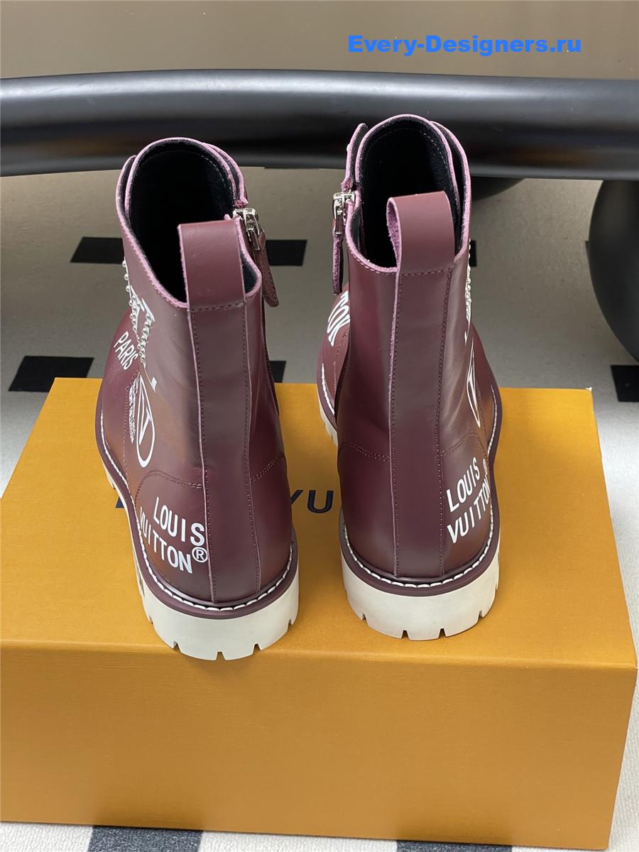 l0vis Vvtt0n side zipper platform martin boots