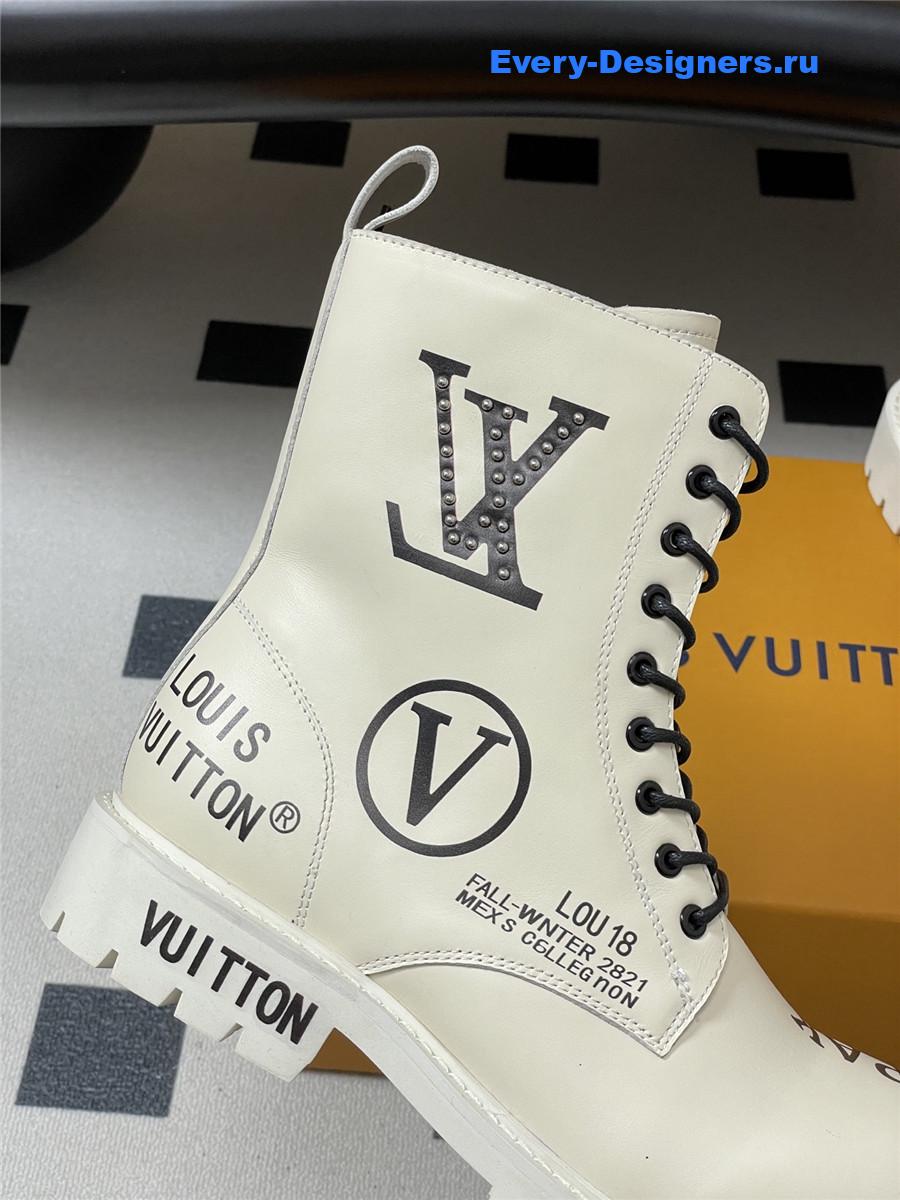 l0vis Vvtt0n white side zipper platform martin boots