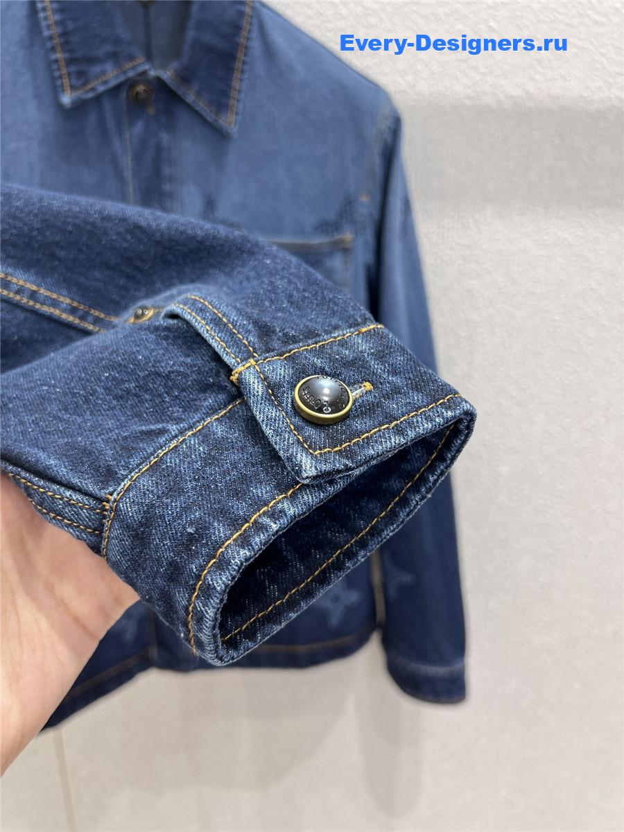 l0vis Vvtt0n monogram denim workwear overshirt