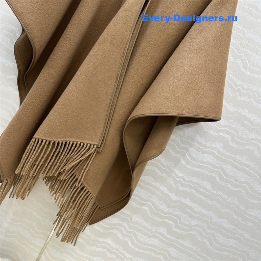 H**me5 camel kelly cashmere cape