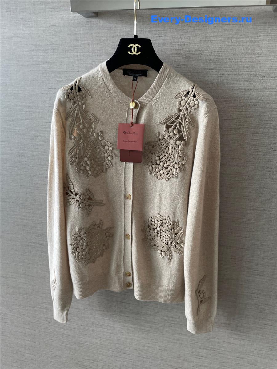 L0r0 P1ana cashmere classic cardigan