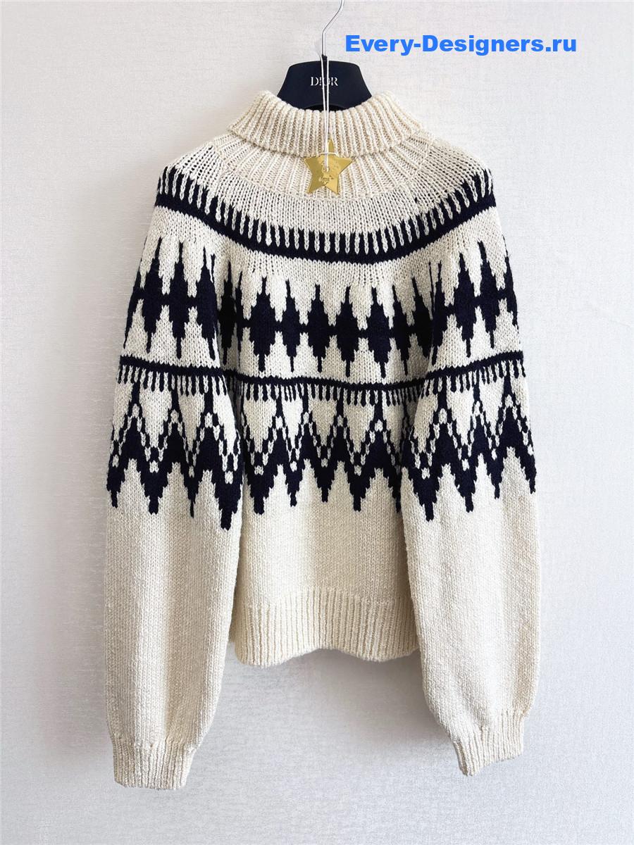 D10ralps beige turtleneck cashmere sweater