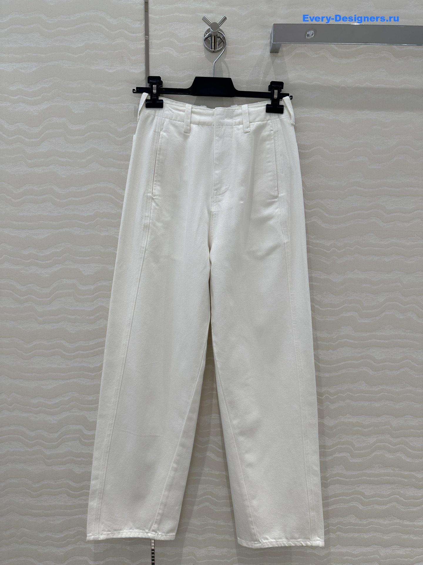 The R0w white straight leg jeans